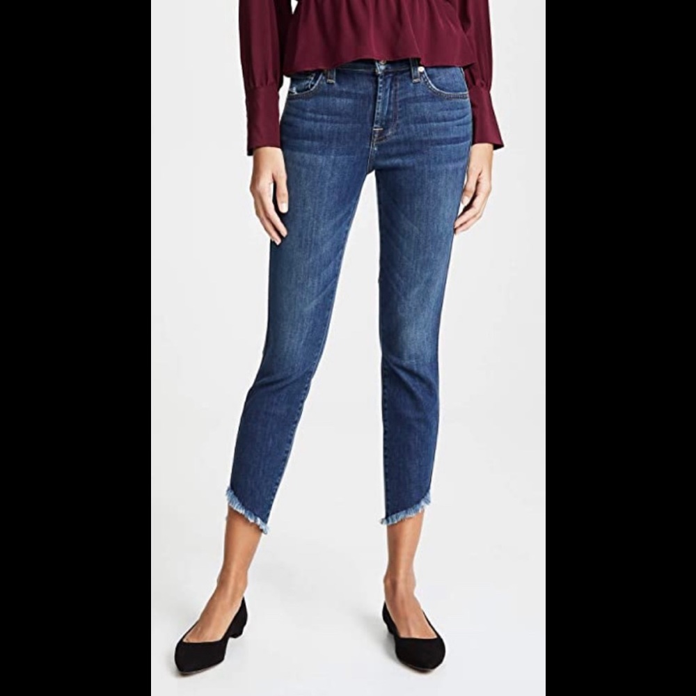 7 FOR ALL MANKIND Ankle Gwenevere with Angled Hem - Picture 1 of 5